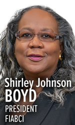 Shirley Johnson-Boyd, FIABCI President
